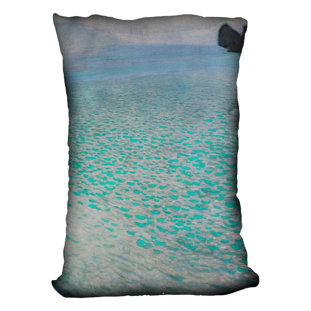 Attersee by Klimt Throw Pillow