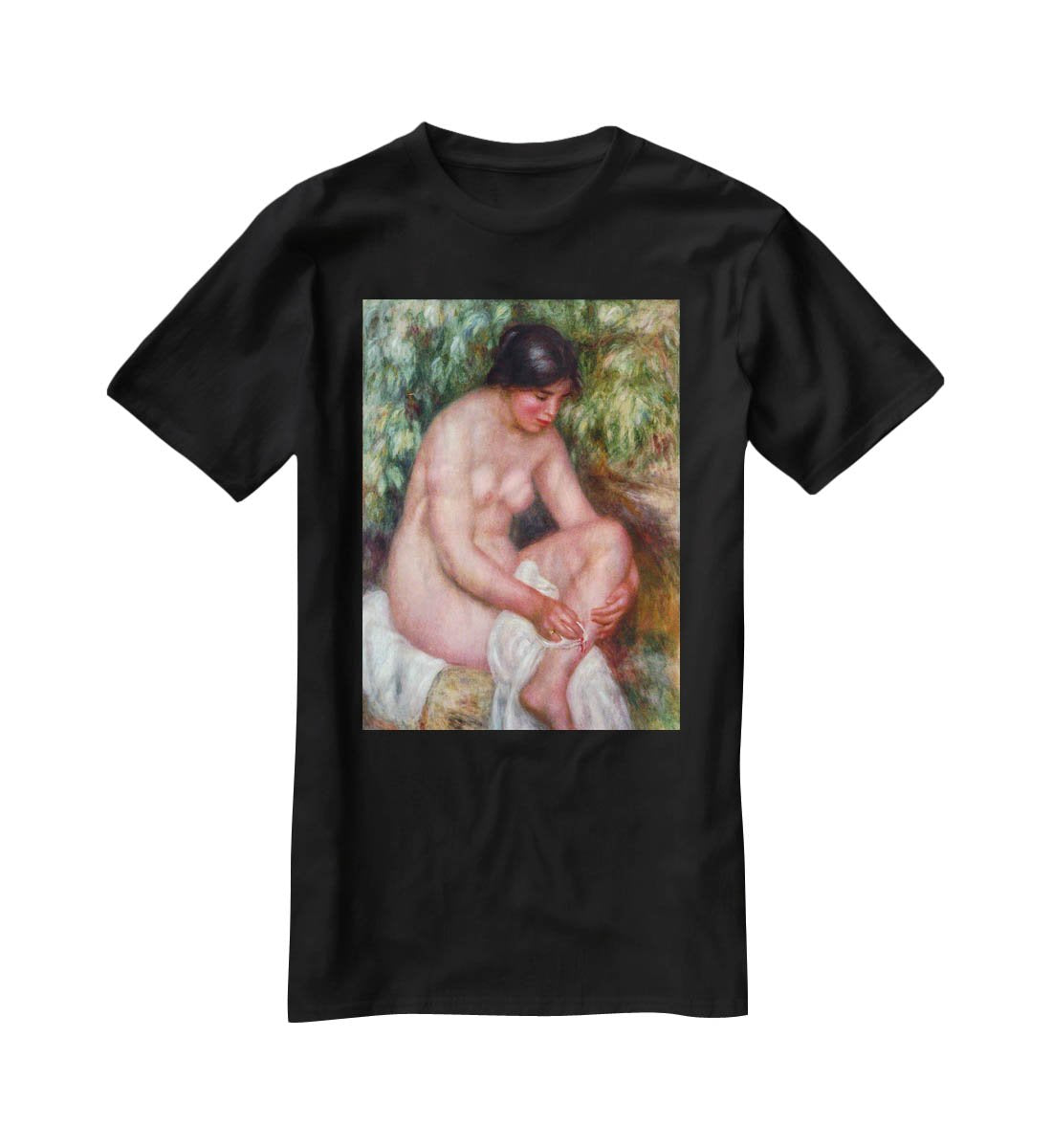 August Renoir Bathing by Renoir T-Shirt - Canvas Art Rocks - 1