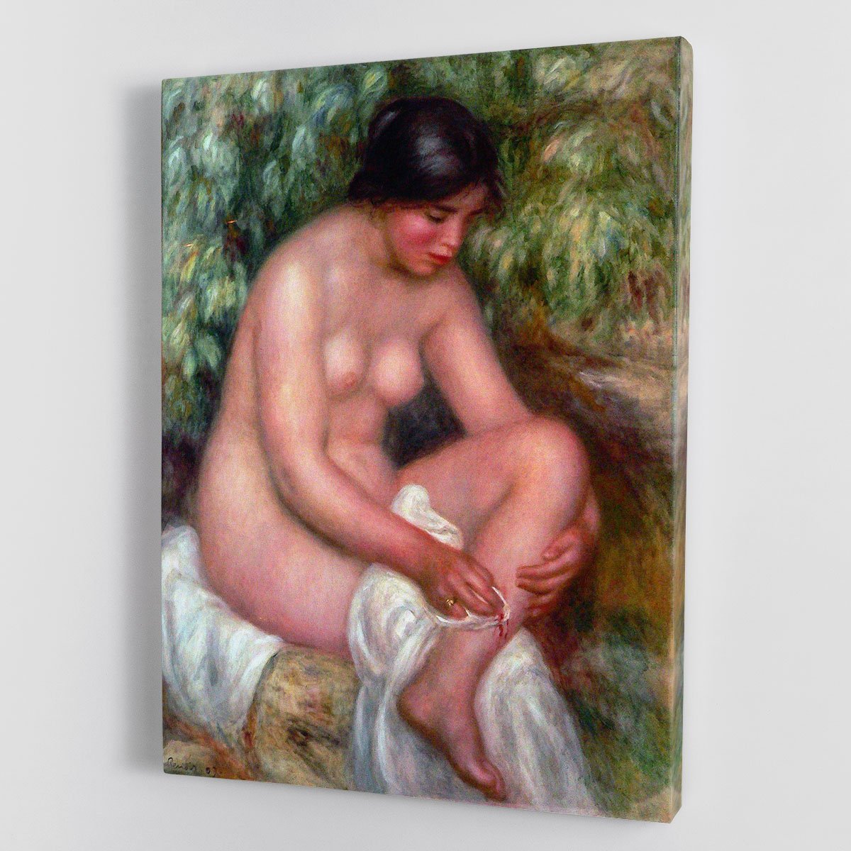 August Renoir Bathing by Renoir Canvas Print or Poster