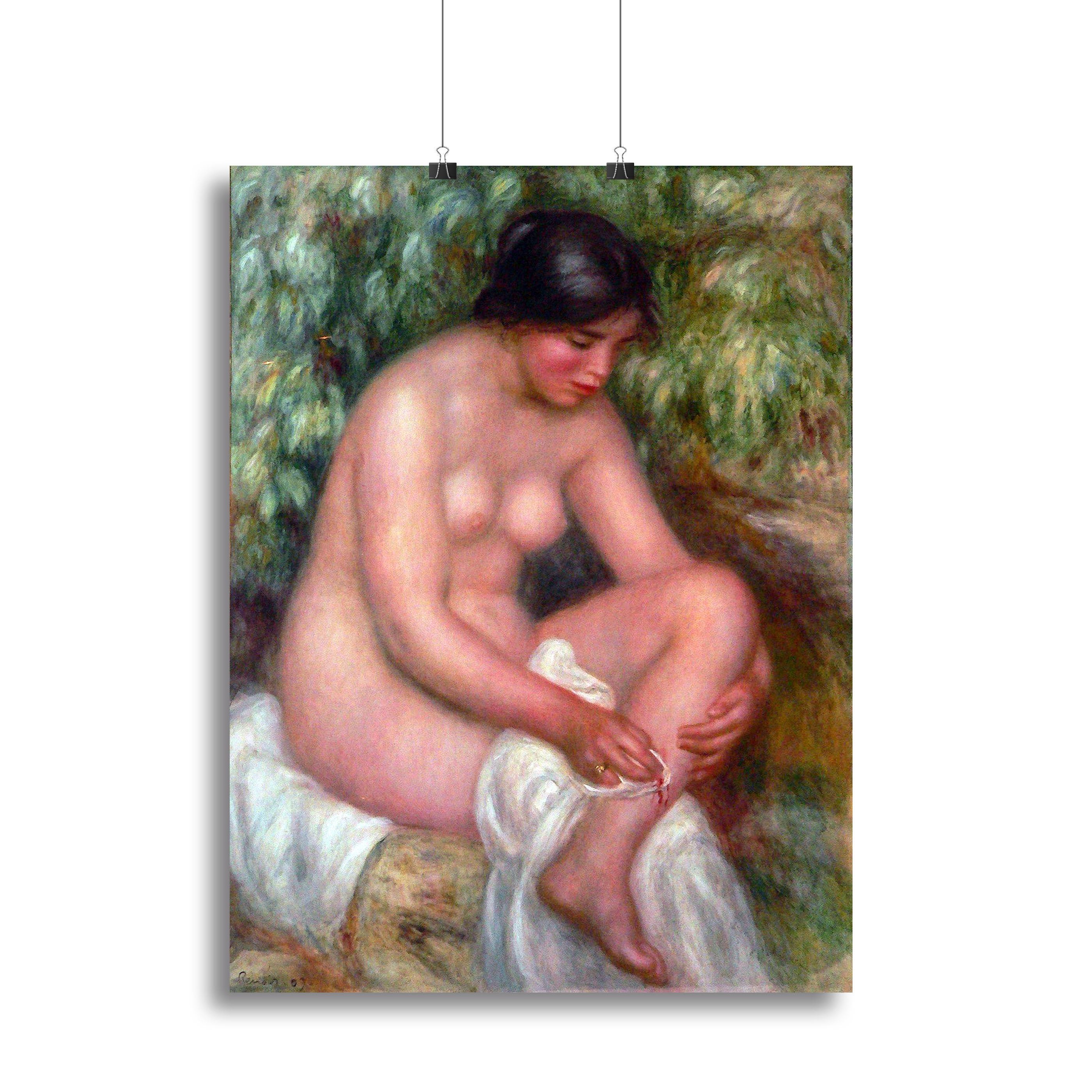 August Renoir Bathing by Renoir Canvas Print or Poster