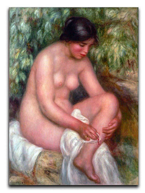 August Renoir Bathing by Renoir Canvas Print or Poster  - Canvas Art Rocks - 1