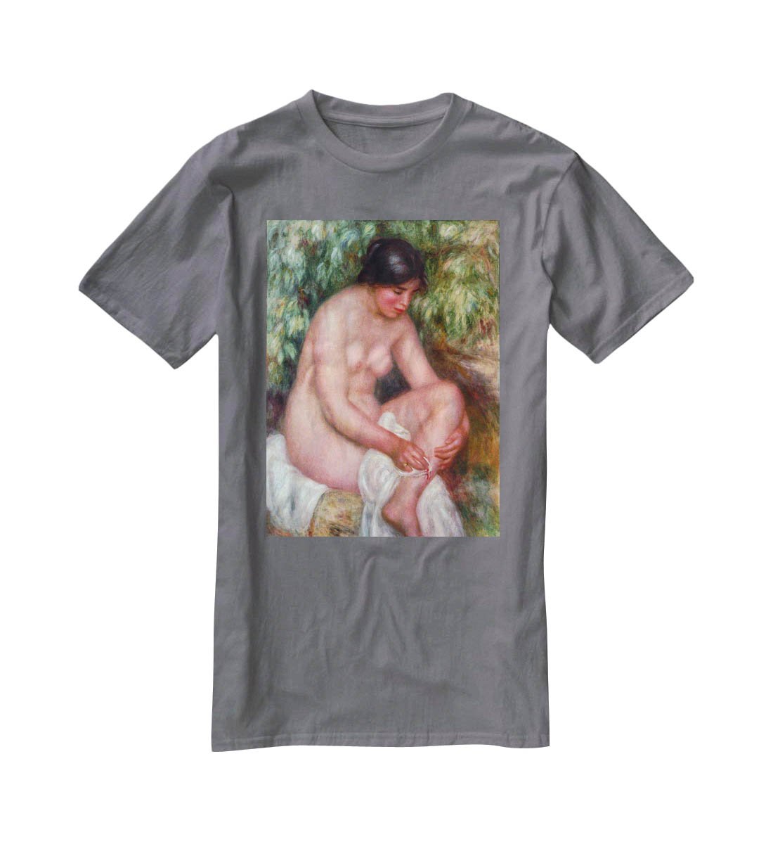 August Renoir Bathing by Renoir T-Shirt - Canvas Art Rocks - 3