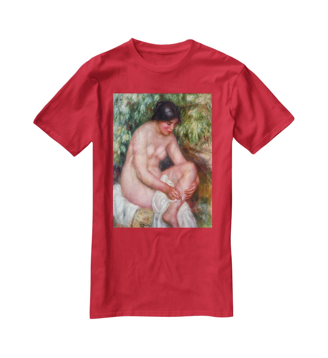 August Renoir Bathing by Renoir T-Shirt - Canvas Art Rocks - 4