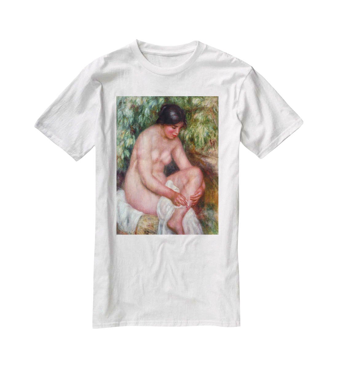 August Renoir Bathing by Renoir T-Shirt - Canvas Art Rocks - 5
