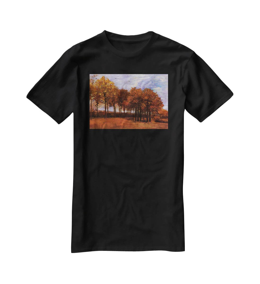 Autumn Landscape by Van Gogh T-Shirt - Canvas Art Rocks - 1