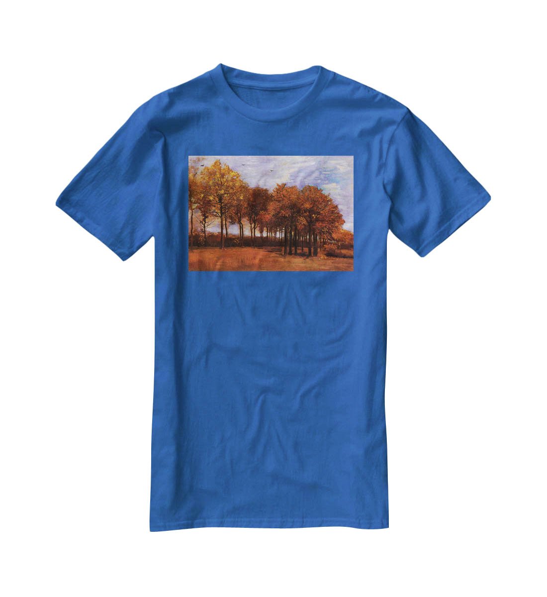 Autumn Landscape by Van Gogh T-Shirt - Canvas Art Rocks - 2