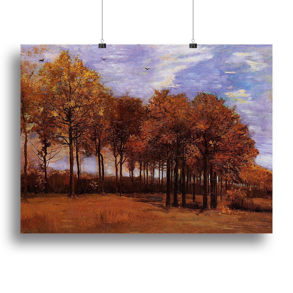 Autumn Landscape by Van Gogh Canvas Print or Poster