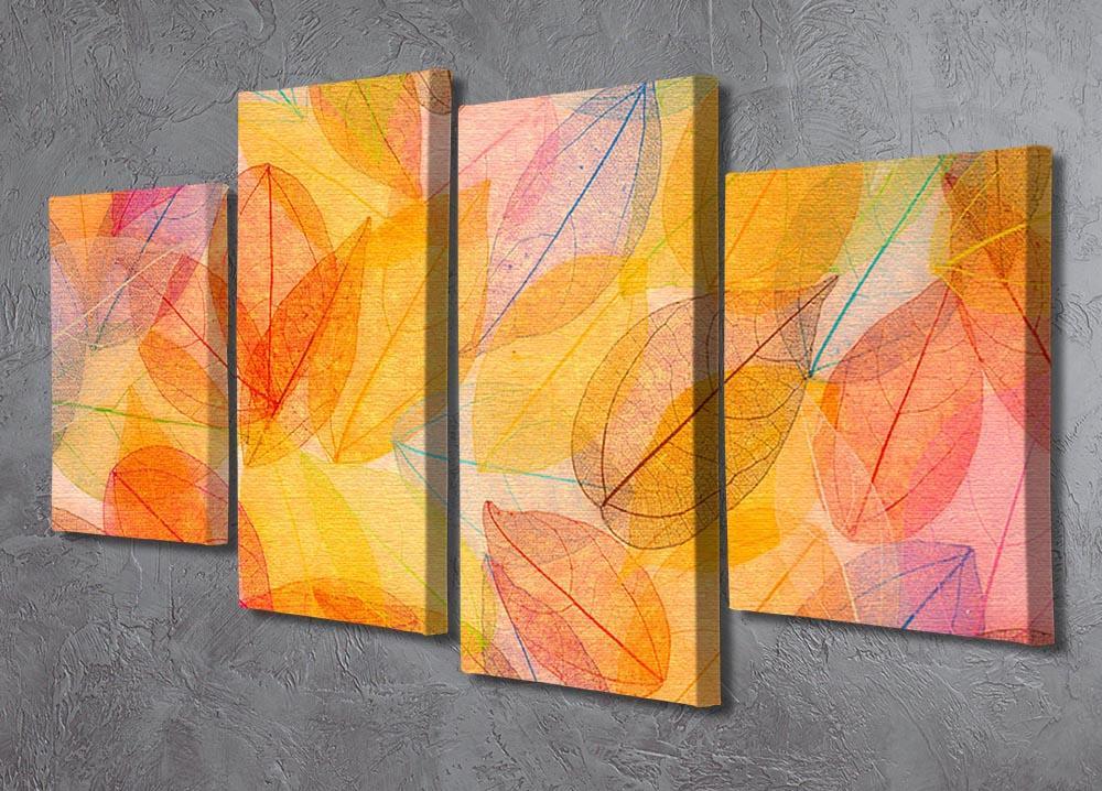 Autumn background 4 Split Panel Canvas  - Canvas Art Rocks - 2