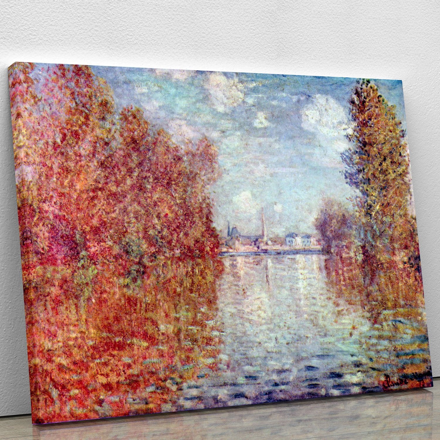 Autumn in Argenteuil by Monet Canvas Print or Poster