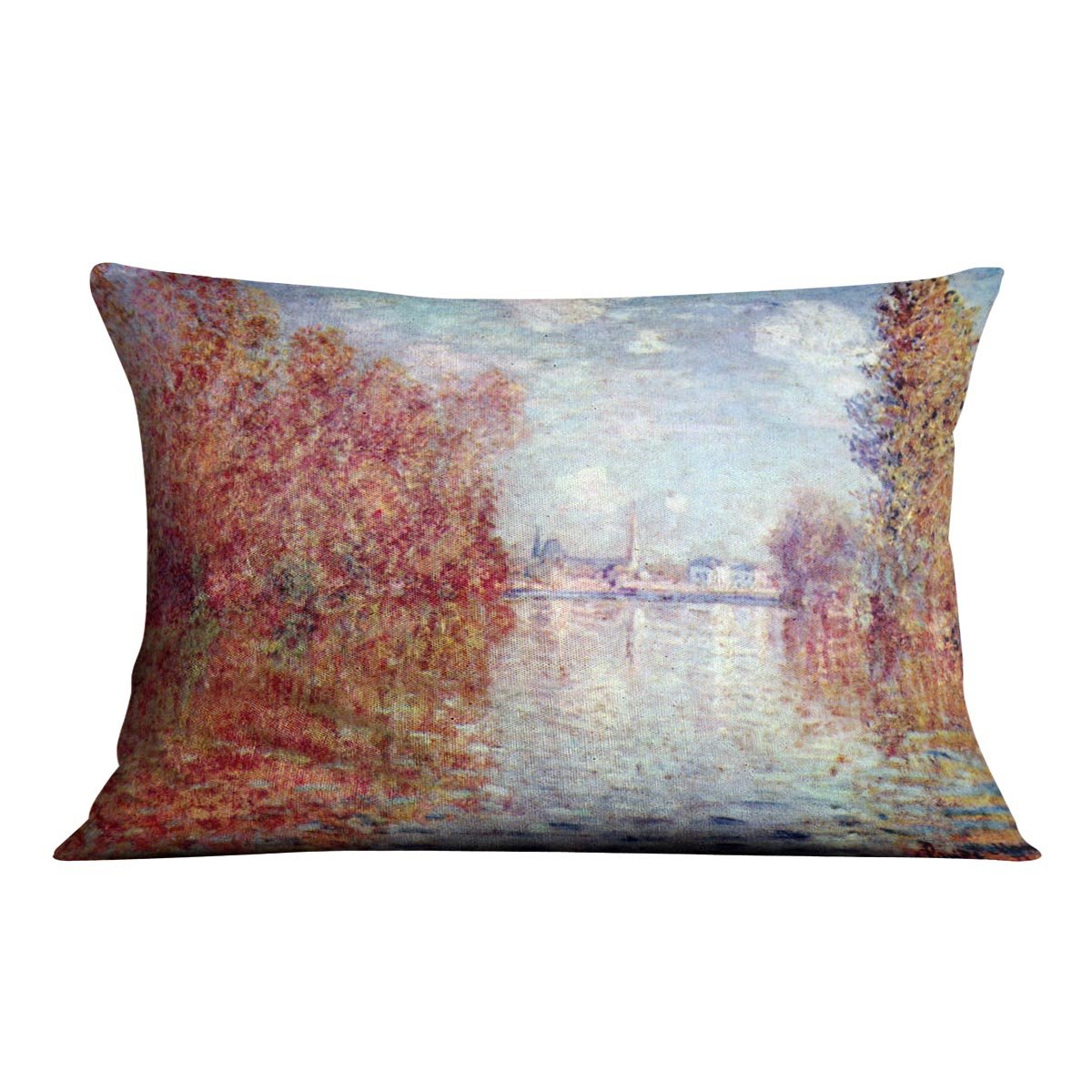 Autumn in Argenteuil by Monet Throw Pillow