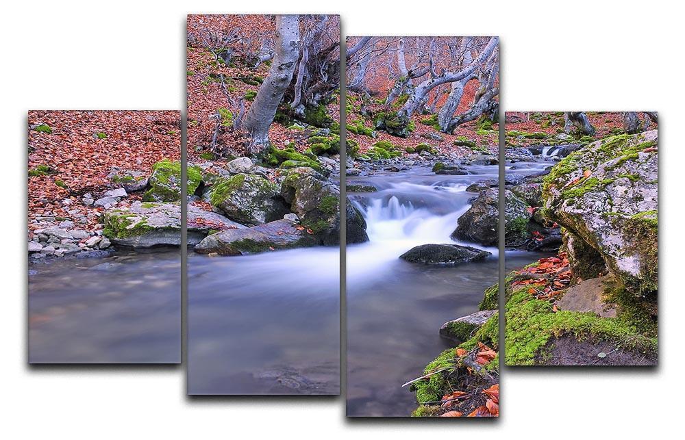 Autumn landscape lake 4 Split Panel Canvas  - Canvas Art Rocks - 1
