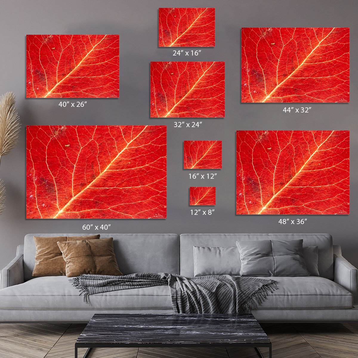 Autumn leaf Canvas Print or Poster