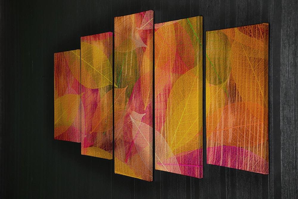 Autumn leaves texture 5 Split Panel Canvas  - Canvas Art Rocks - 2