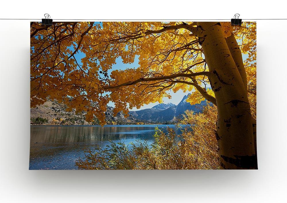 Autumn mountain lake Canvas Print or Poster - Canvas Art Rocks - 2