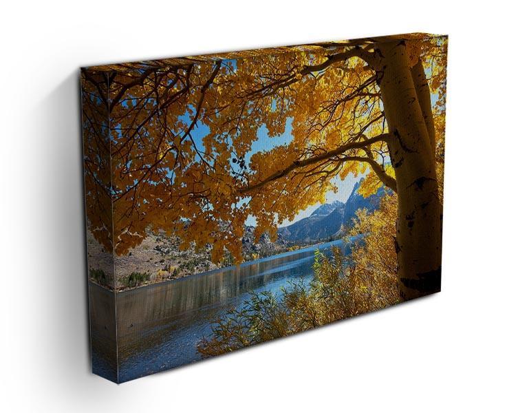 Autumn mountain lake Canvas Print or Poster - Canvas Art Rocks - 3