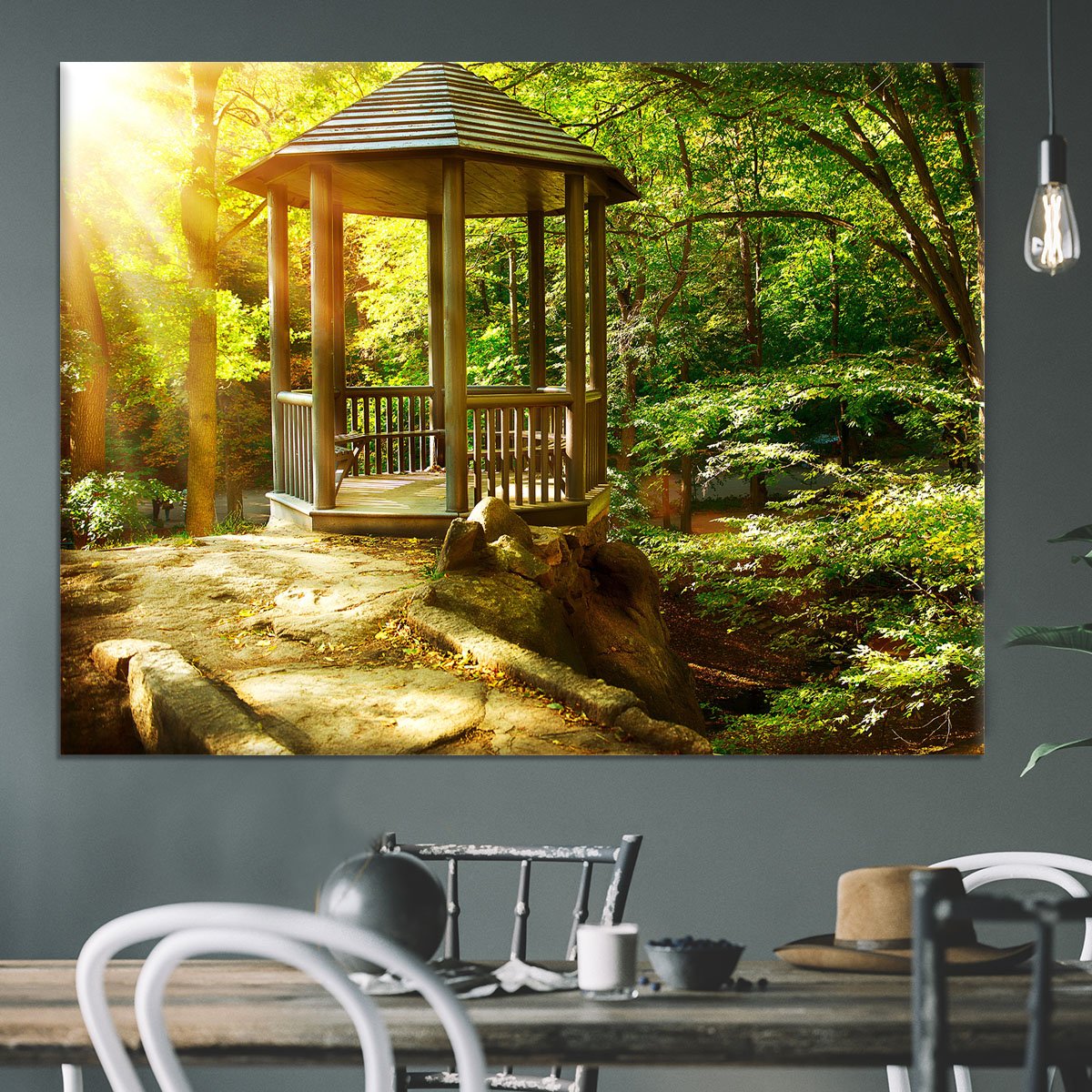 Autumnal Park Landscaping Canvas Print or Poster