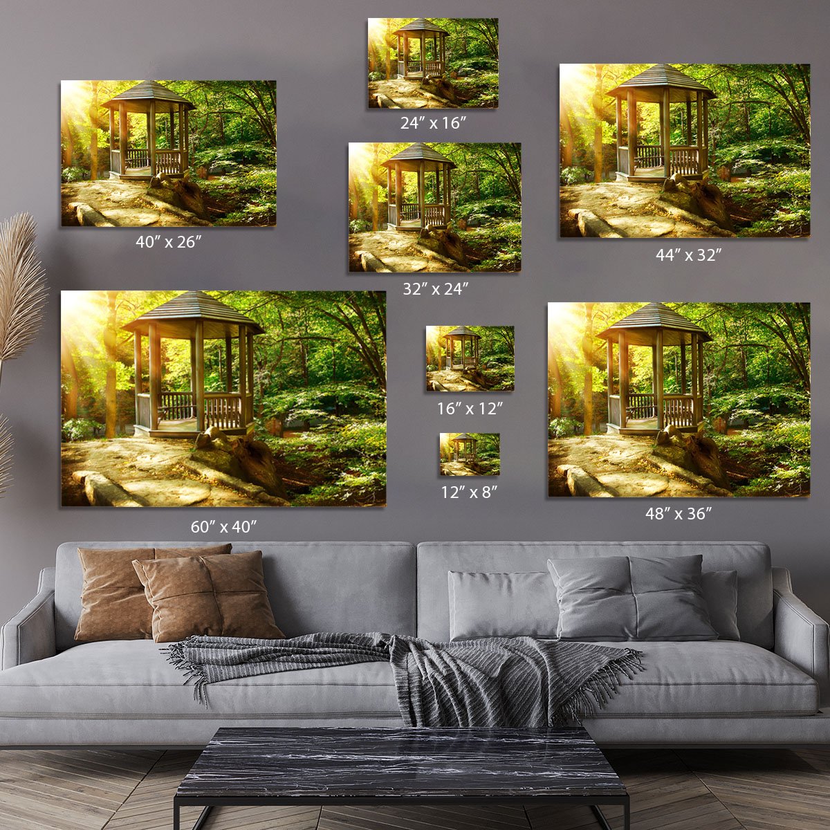 Autumnal Park Landscaping Canvas Print or Poster