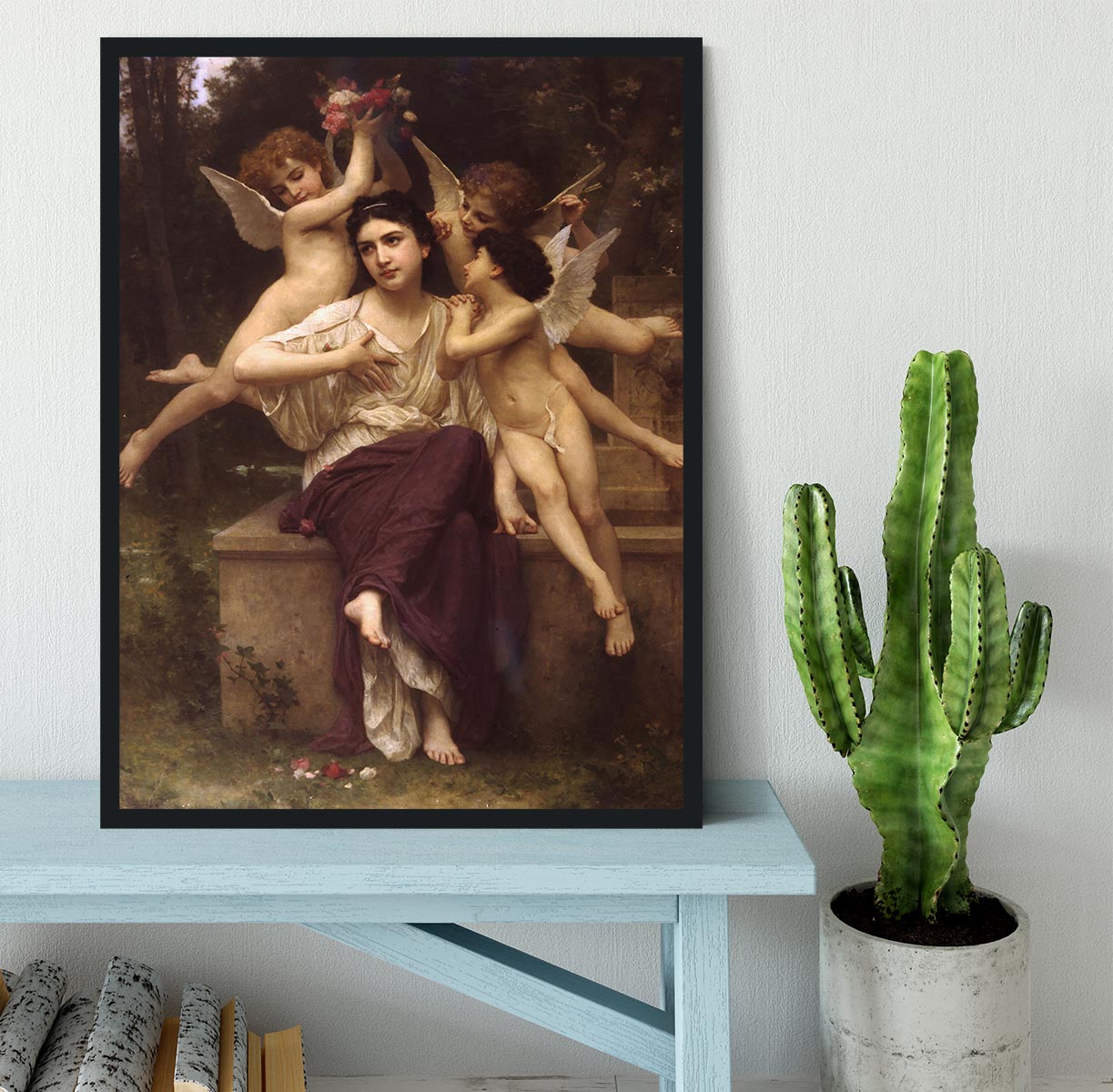 Ave de printemps By Bouguereau Framed Print - Canvas Art Rocks - 2
