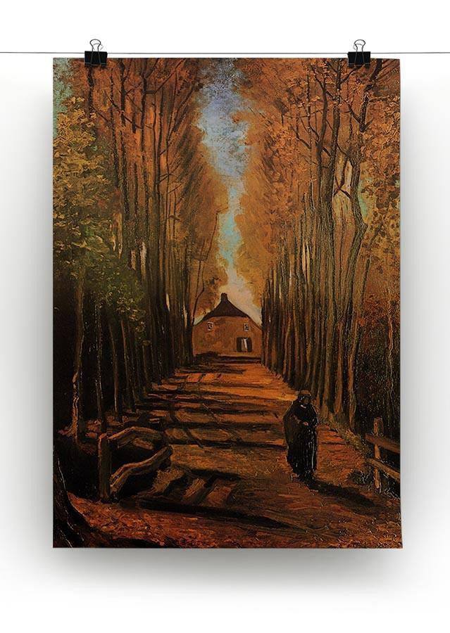 Avenue of Poplars in Autumn by Van Gogh Canvas Print & Poster - Canvas Art Rocks - 2
