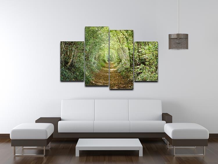 Avenue of trees 4 Split Panel Canvas  - Canvas Art Rocks - 3