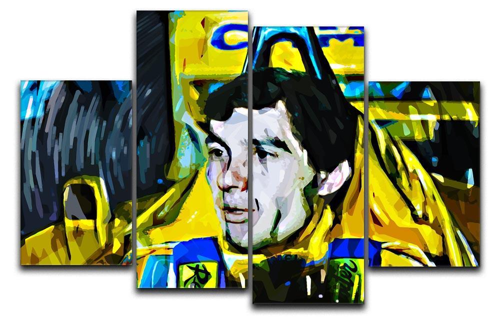 Ayrton Senna 4 Split Panel Canvas  - Canvas Art Rocks - 1