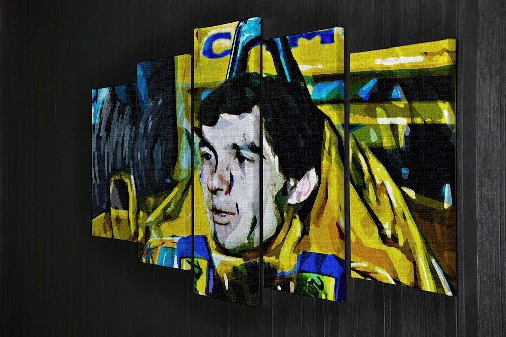 Ayrton Senna 5 Split Panel Canvas - Canvas Art Rocks - 2