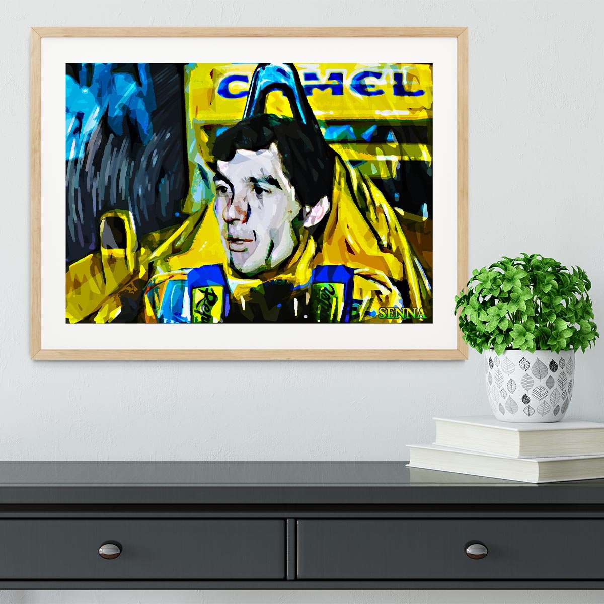 Ayrton Senna Framed Print - Canvas Art Rocks - 3