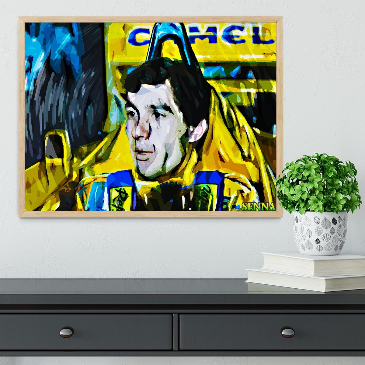 Ayrton Senna Framed Print - Canvas Art Rocks - 4
