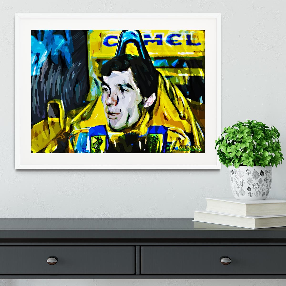 Ayrton Senna Framed Print - Canvas Art Rocks - 5
