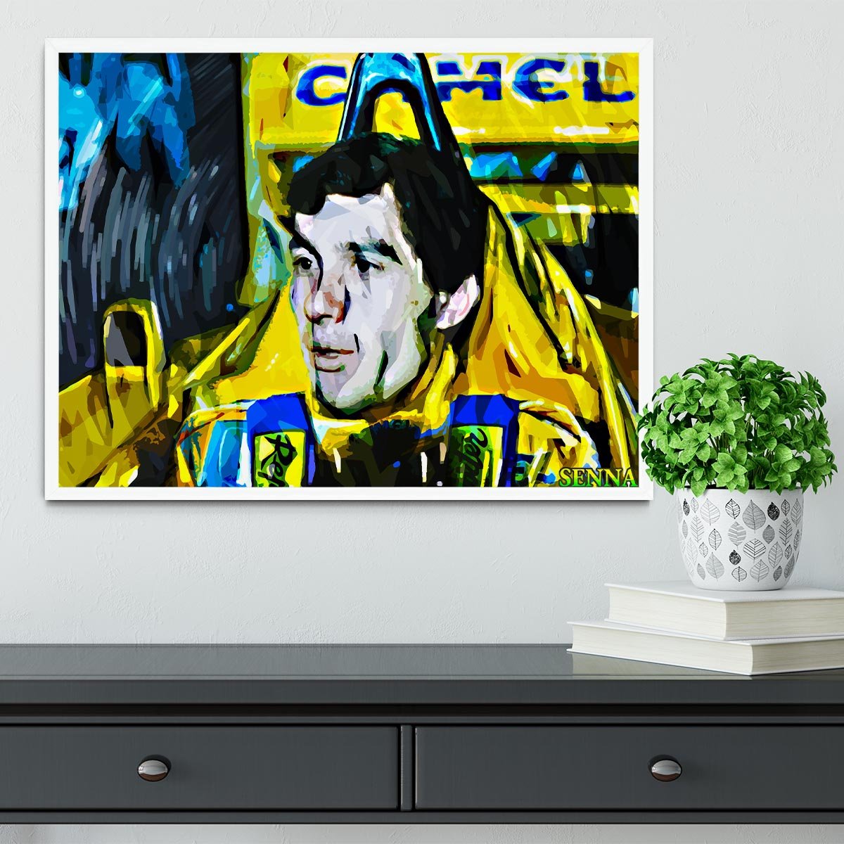 Ayrton Senna Framed Print - Canvas Art Rocks -6