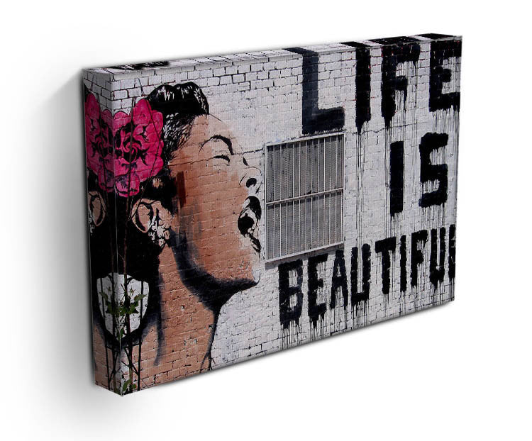 Banksy Life is Beautiful Print - Version 2 - Canvas Art Rocks - 3