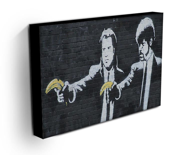 Banksy Pulp Fiction Banana Guns Canvas Print & Poster | Canvas Art 