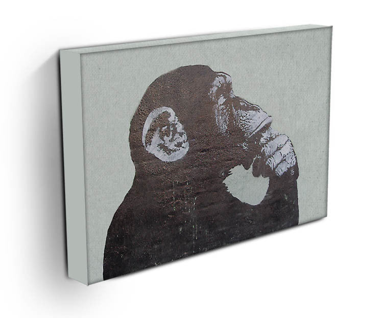 Banksy The Thinker Monkey Print - Canvas Art Rocks - 2