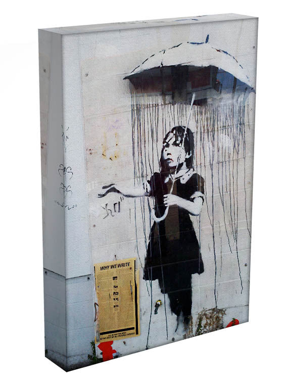 Banksy Umbrella Girl Print - Canvas Art Rocks - 3