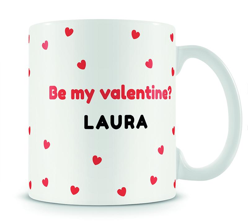 Personalised Be My Valentine Mug