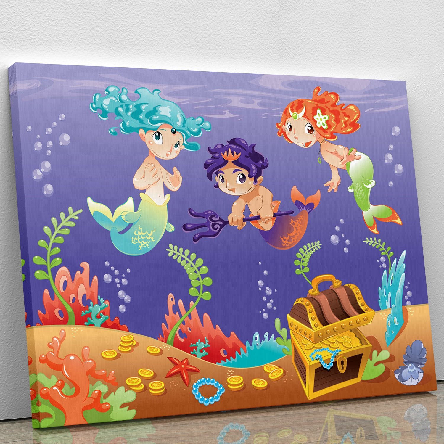 Baby Sirens and Baby Triton Canvas Print or Poster