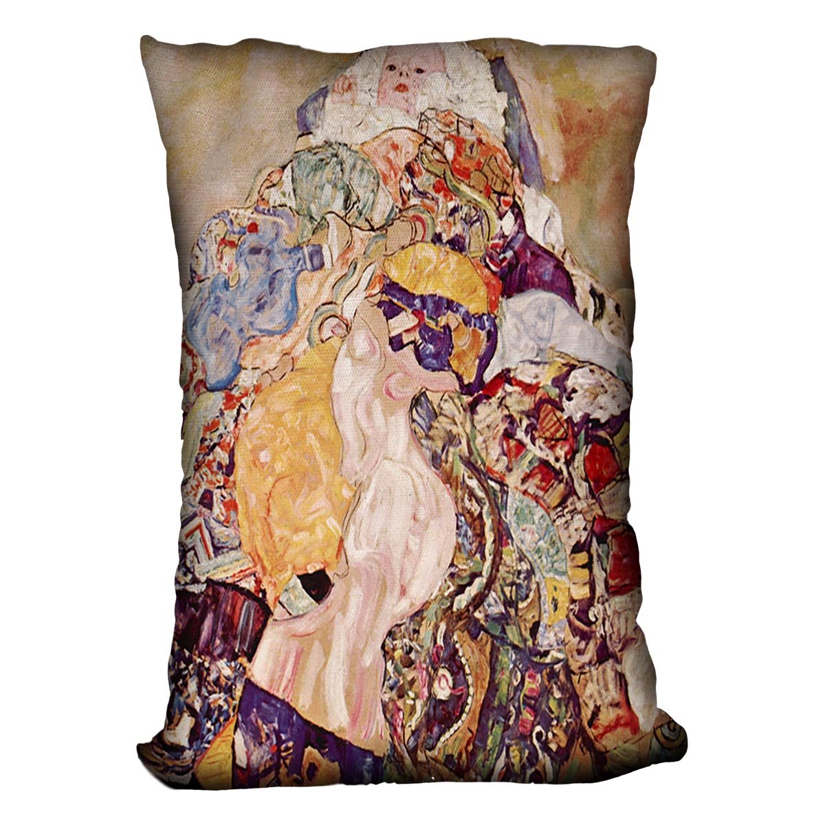 Baby by Klimt Throw Pillow