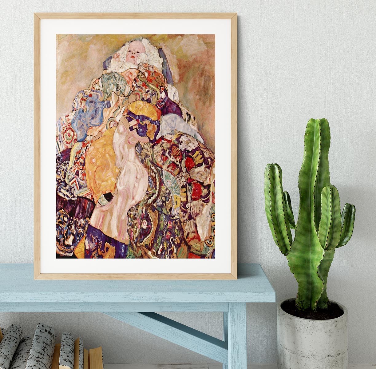 Baby by Klimt Framed Print - Canvas Art Rocks - 3