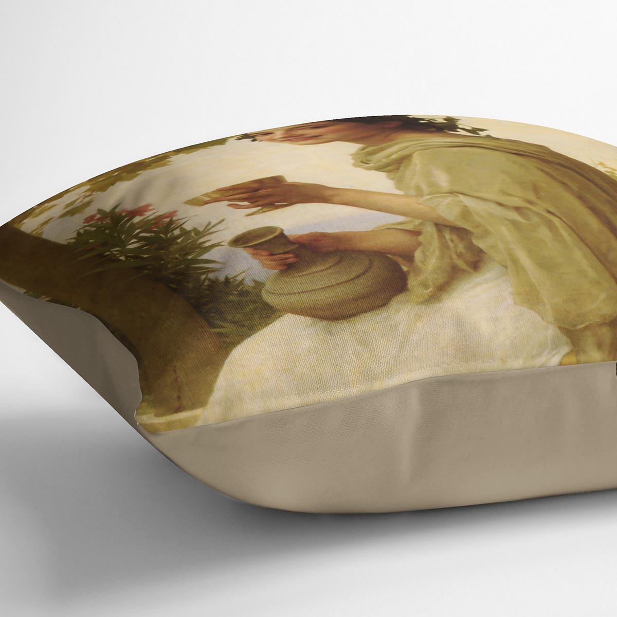 Bacchante By Bouguereau Cushion