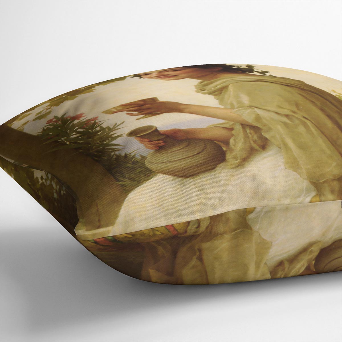 Bacchante By Bouguereau Cushion