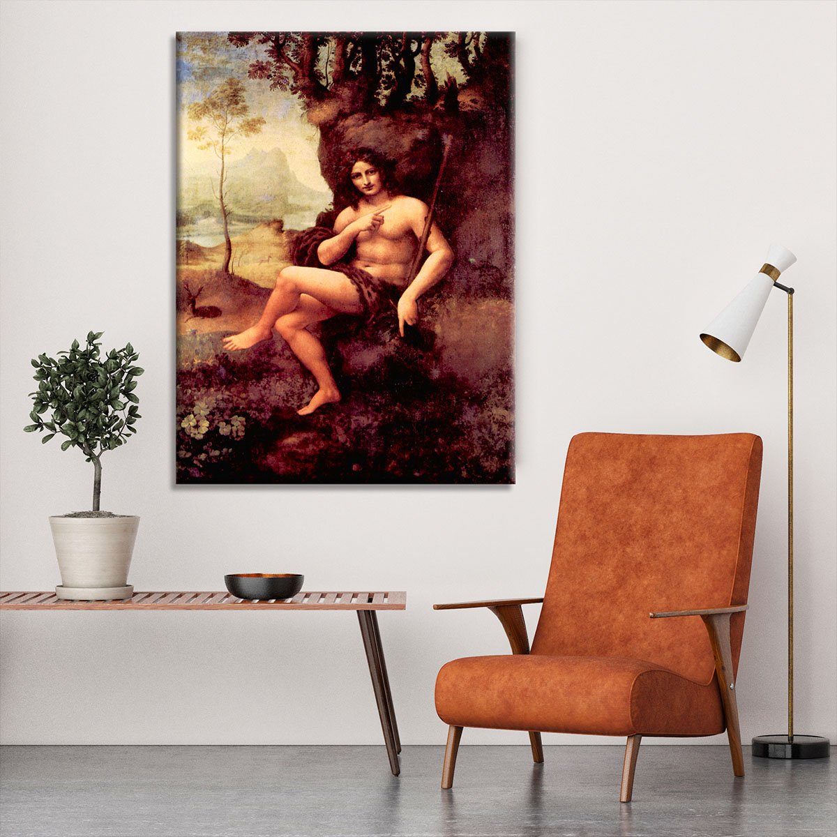 Bacchus by Da Vinci Canvas Print or Poster