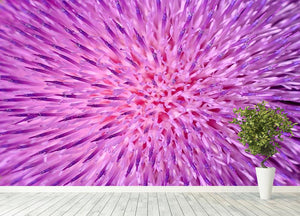 Background of thistle flower Wall Mural Wallpaper - Canvas Art Rocks - 4