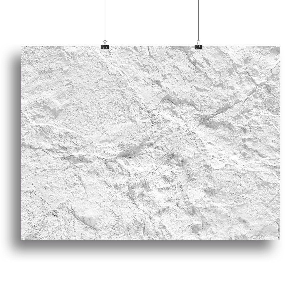 Background of white stone Canvas Print or Poster