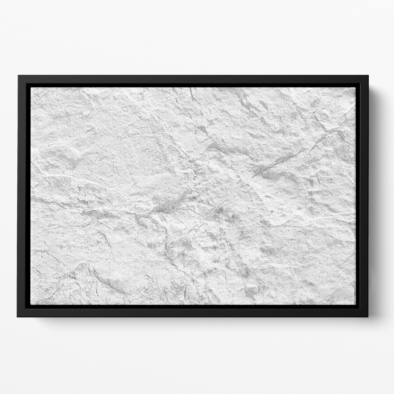 Background of white stone Floating Framed Canvas - Canvas Art Rocks - 2