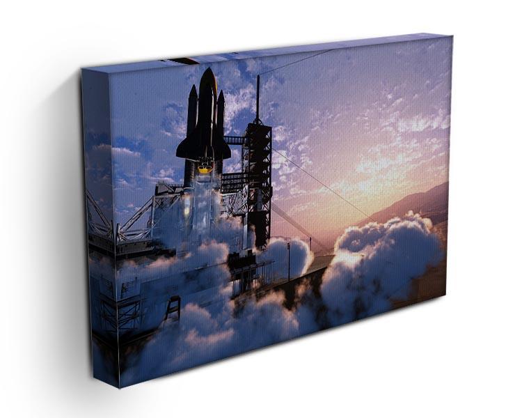 Baikonur with the spacecraft against the sky Canvas Print or Poster - Canvas Art Rocks - 3