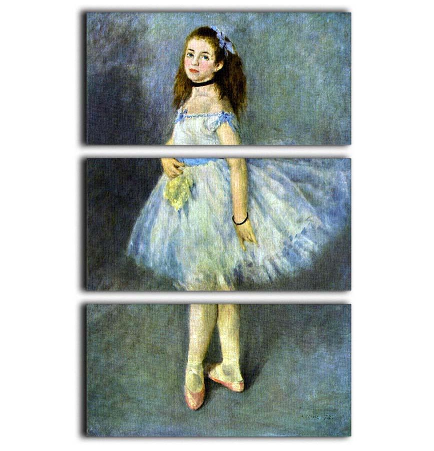 Ballet Dancer by Renoir 3 Split Panel Canvas Print - Canvas Art Rocks - 1