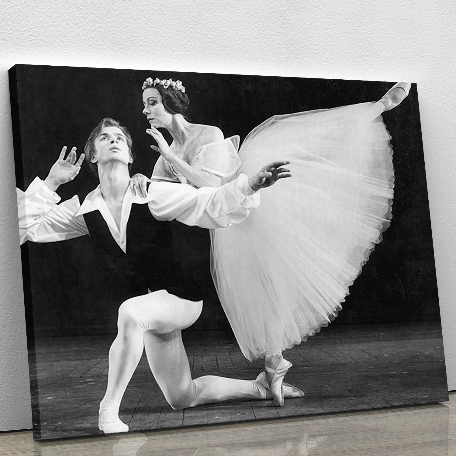 Ballet dancers Rudolf Nureyev and Yvette Chauvire Canvas Print or Poster