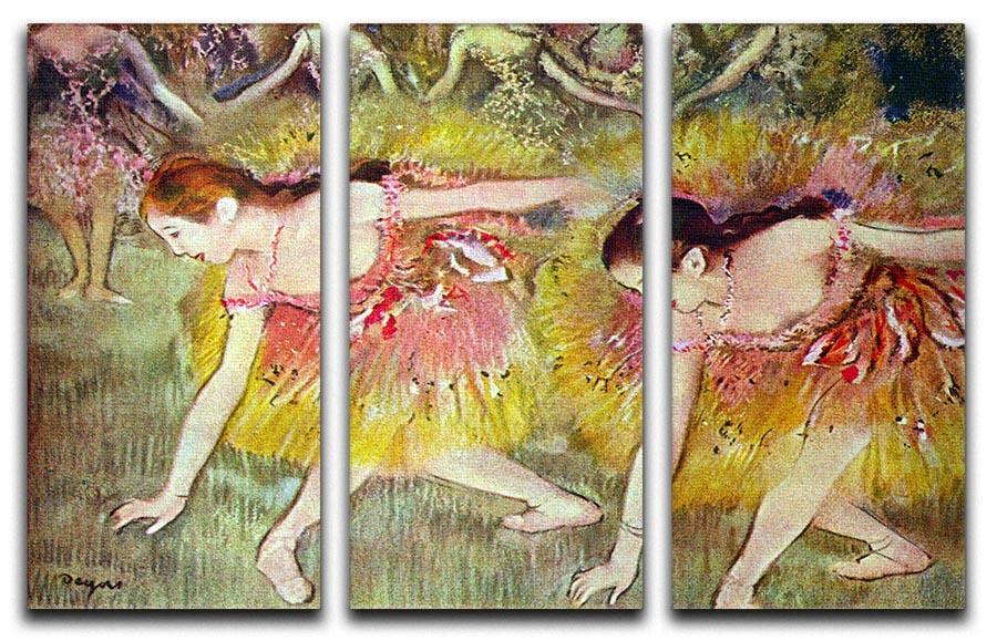 Ballet dancers by Degas 3 Split Panel Canvas Print - Canvas Art Rocks - 1
