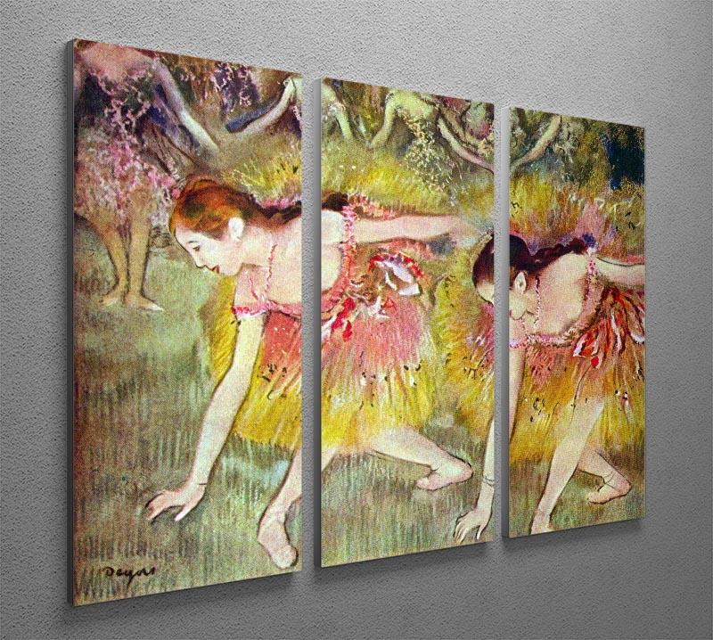Ballet dancers by Degas 3 Split Panel Canvas Print - Canvas Art Rocks - 2
