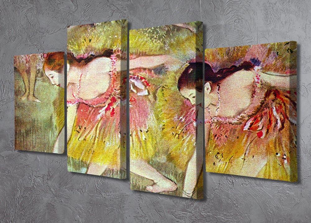 Ballet dancers by Degas 4 Split Panel Canvas - Canvas Art Rocks - 2